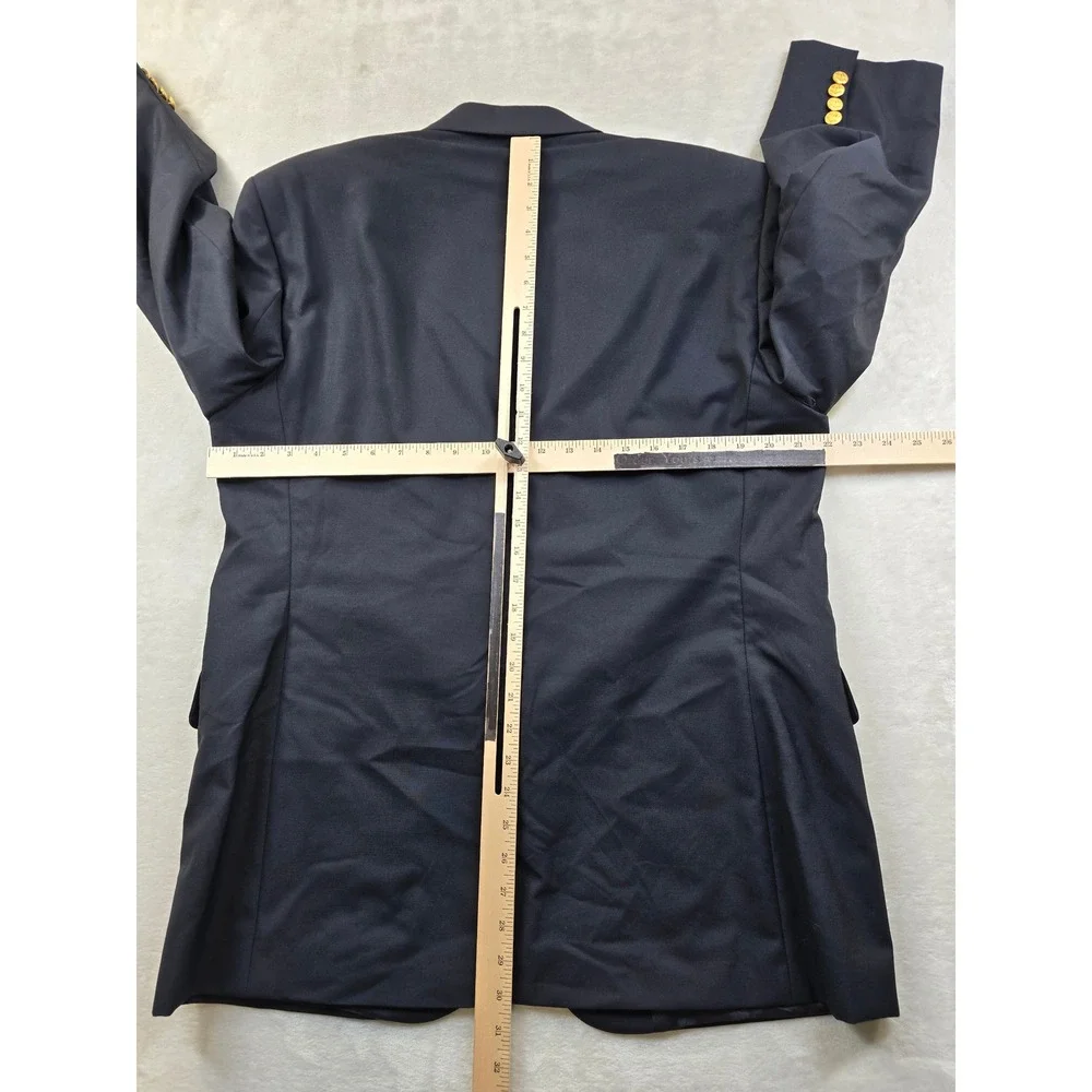 Brooks Brothers Loro Piana Blazer Mens 43R 42 Navy Blue Wool‎ 1818 Madison Fit